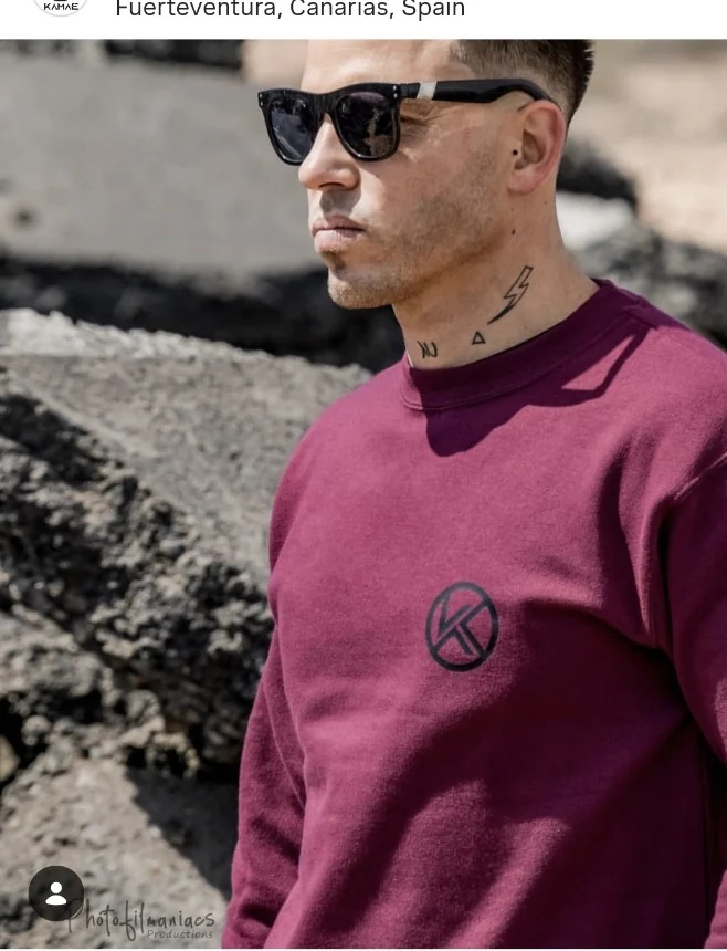 Sudadera burdeos KAMAE